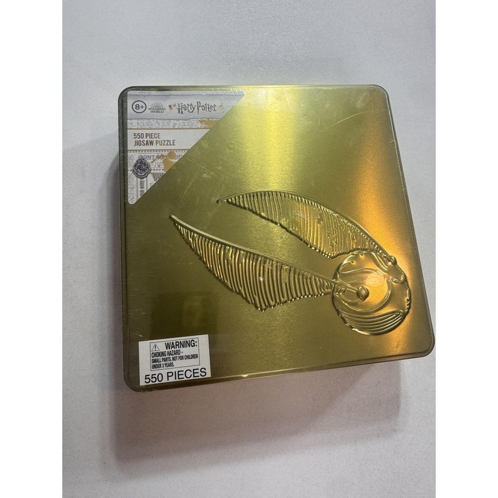 Paladone Harry Potter Golden Snitch 550 Piece Jigsaw Puzzle Gold Tin Wizarding